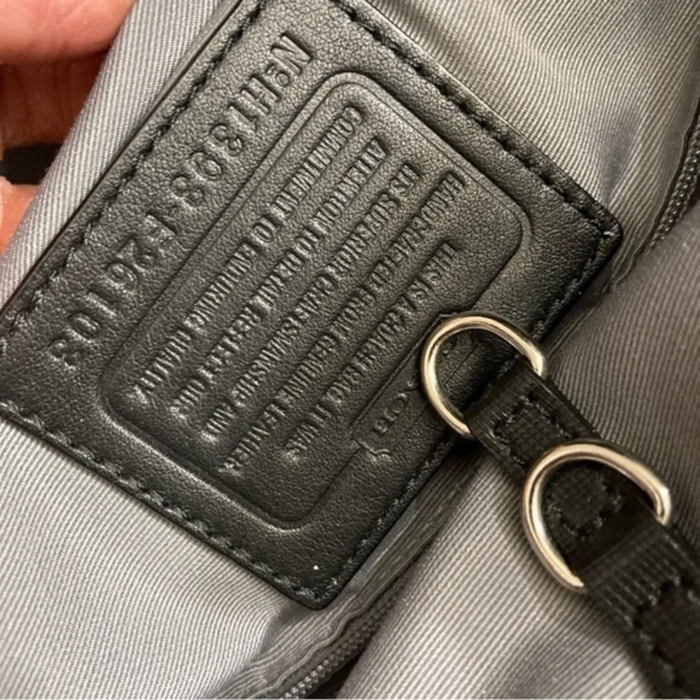 Coach black saffiano leather Peyton tote bag